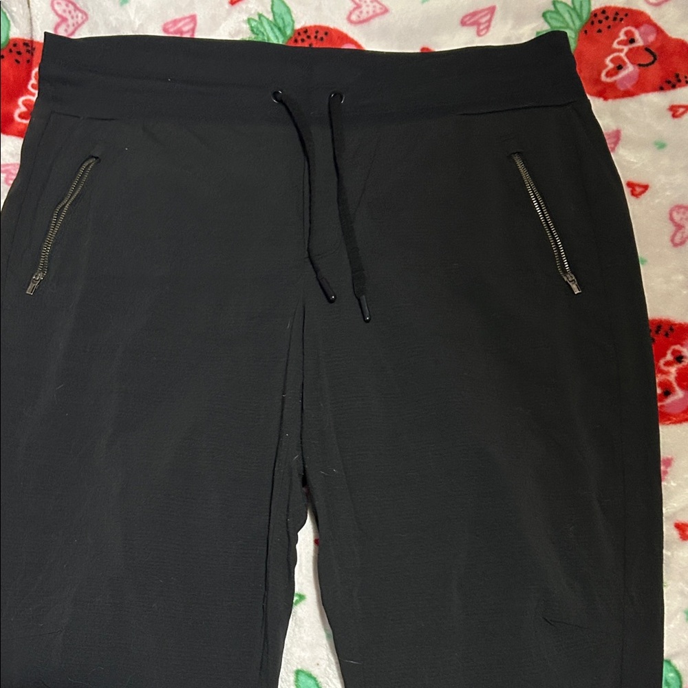 Athleta Women's Black Trousers with Zippered Pockets